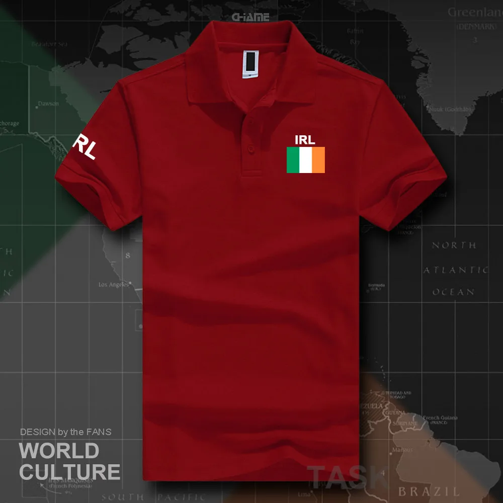 

Eire Ireland polo shirts men short sleeve white brands printed for country 2017 cotton nation team flag new fashion The Irish