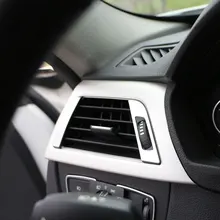 Интерьер автомобиля вентиляционное отверстие блесток отделка Декоративная рамка нержавеющая сталь полоса Декаль 3D наклейка для BMW 3 серии F30 F35 320I 316I