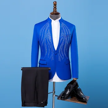 

Young host 2020 costumes male adult cultivate one's morality dress wedding wedding suit