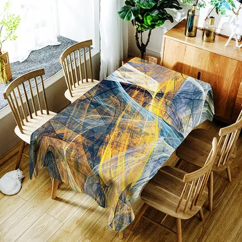 

Linen Tablecloth kitchen table Multi Color Solid Decorative Waterproof Oilproof Thick Rectangular Table Cover Tea Table Cloth