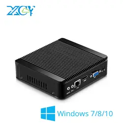 XCY мини-ПК Intel Pentium N3510 Celeron J1900 Windows 10 Linux HTPC тонкий клиент неттоп HDMI VGA WiFi NUC компактный безвентиляторный PC