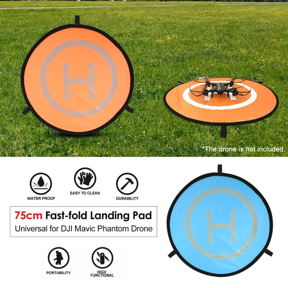 

75cm Fast-fold Landing Pad Universal FPV Drone Parking Apron Waterproof Pad For DJI Spark Mavic FPV Racing Drone Helicopter