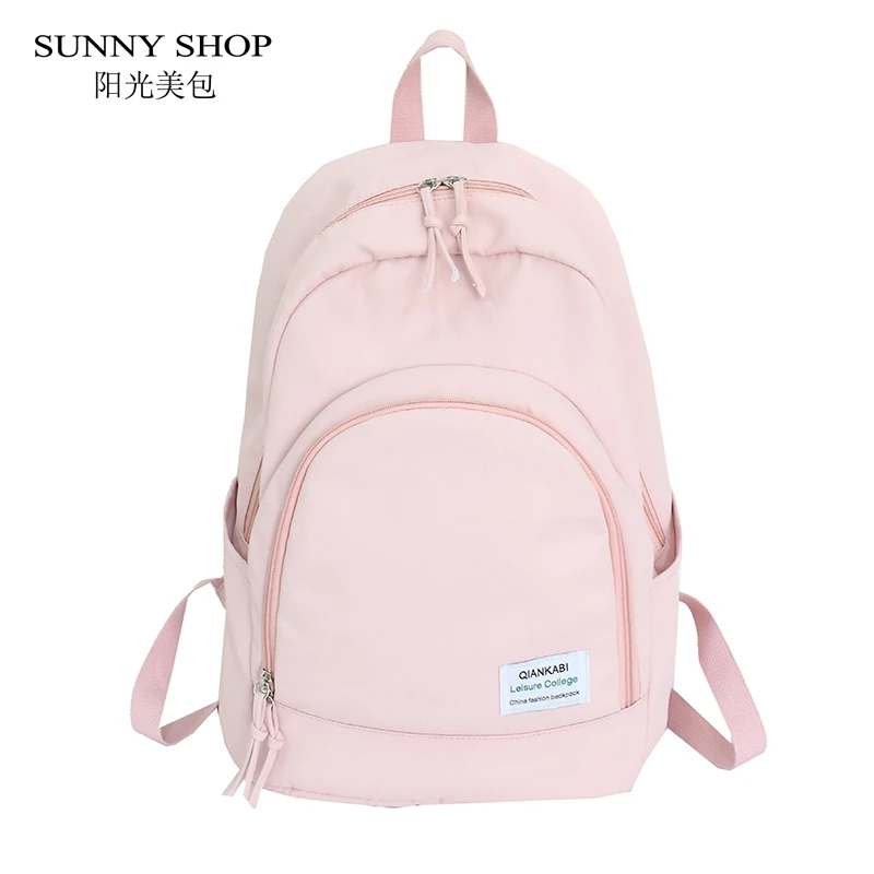 

Cute Nylon Bagpack Female Korean Fashion Fabric Backpack Women A4 Book School Bag For Girls Travel Large Capacity Drop Shipping