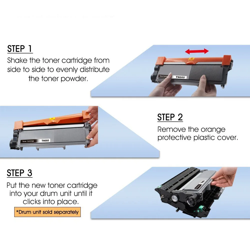 2 упаковки тонер-картридж совместимый с HL-L2300D L2365DW TN660 TN630 TN2320 TN2310 TN2375 TN2335 TN2350 TN2330
