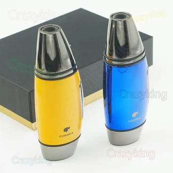 

COHIBA Metal Torch Jet Flame Cigar Cigarette Lighter Gift Box