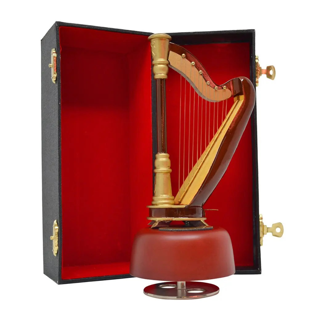 

Portable design Harp Box Case with locks Waterproof Comfortable Stringed Music Instruments Accessories