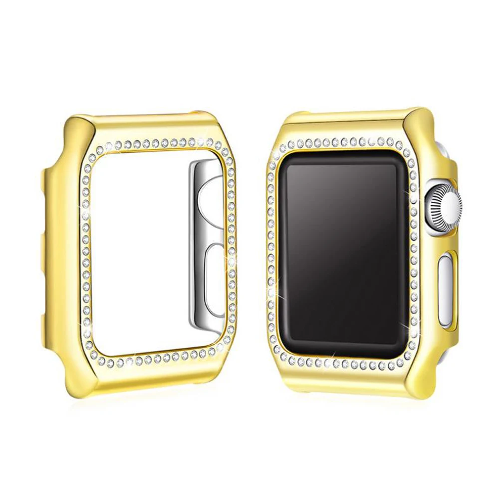 Diamond Cover For Apple Watch Case 42mm 38mm iWatch band Crystal Protective Case Cover Bumper Apple watch 3 2 1 Accessories