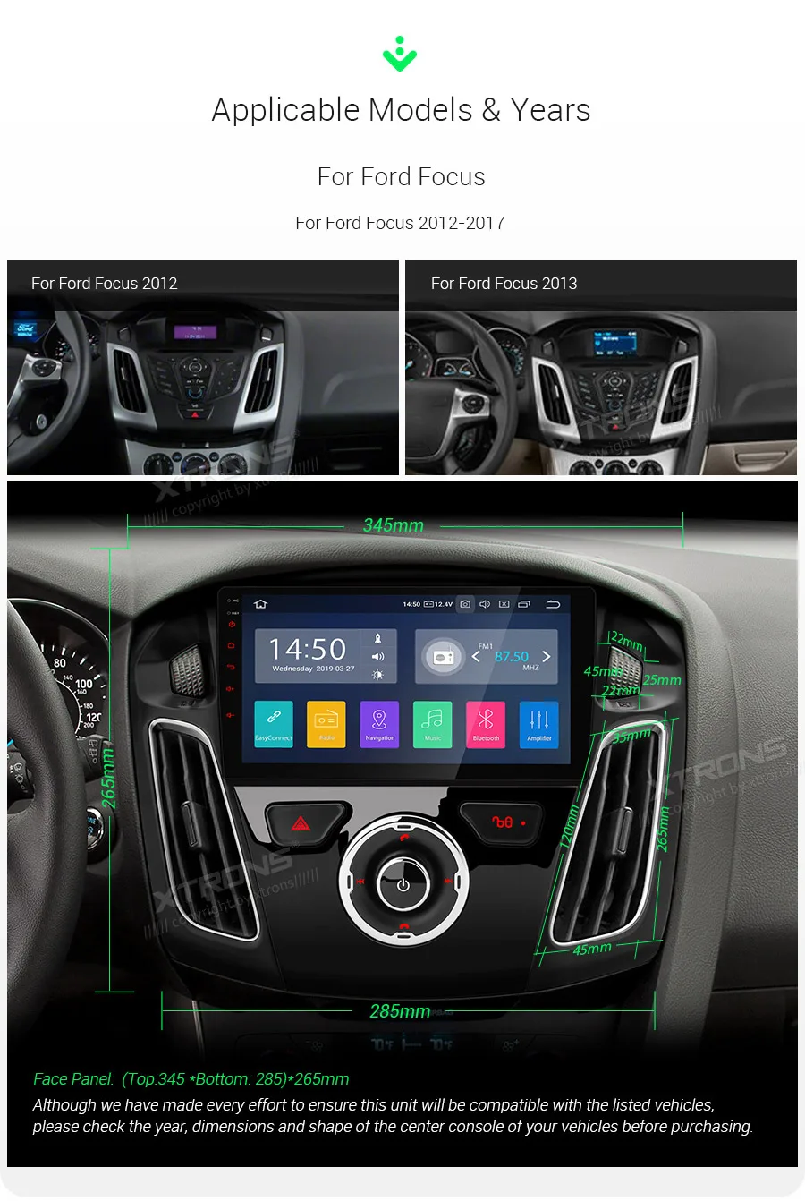 Top 9" Android 9.0 Pie OS Car Multimedia GPS Radio for Ford Focus 2012 2013 2014 2015 2016 2017 with Car Play Function Support 3 Top 9" Android 9.0 Pie OS Car Multimedia GPS Radio for Ford Focus 2012 2013 2014 2015 2016 2017 with Car Play Function Support 3