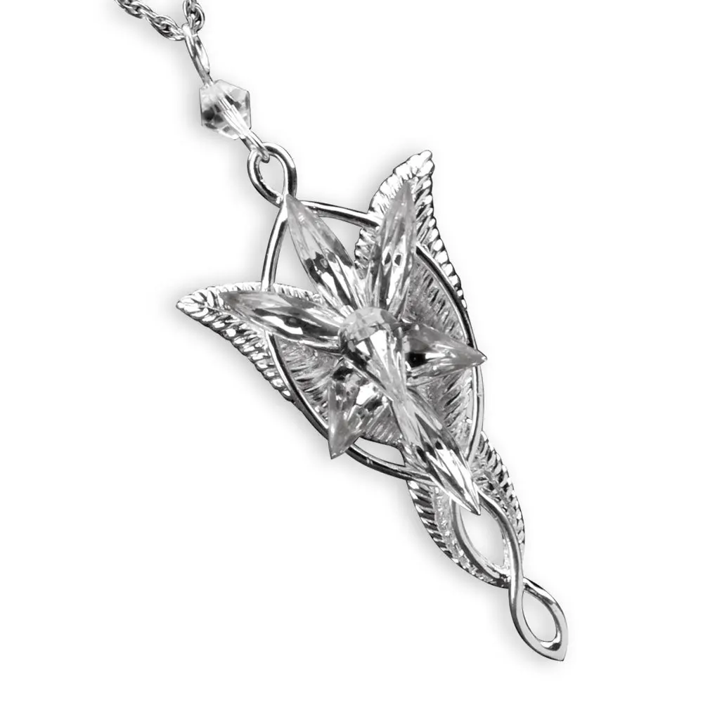 Online Lord of The LOTR 925 Plata de Ley Arwen Evenstar colgante collar joyería de plata regalos para mujeres suéter collar