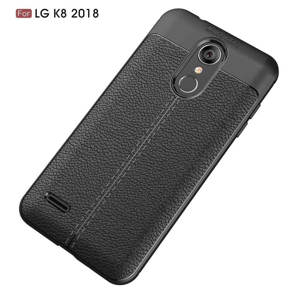 REAOOM Litchi pattern Case for LG K8 2018 Cover Full Protected Coque for LG G7 G6 Soft TPU Fitted Case for Q7 Q6 Business Cover (13)