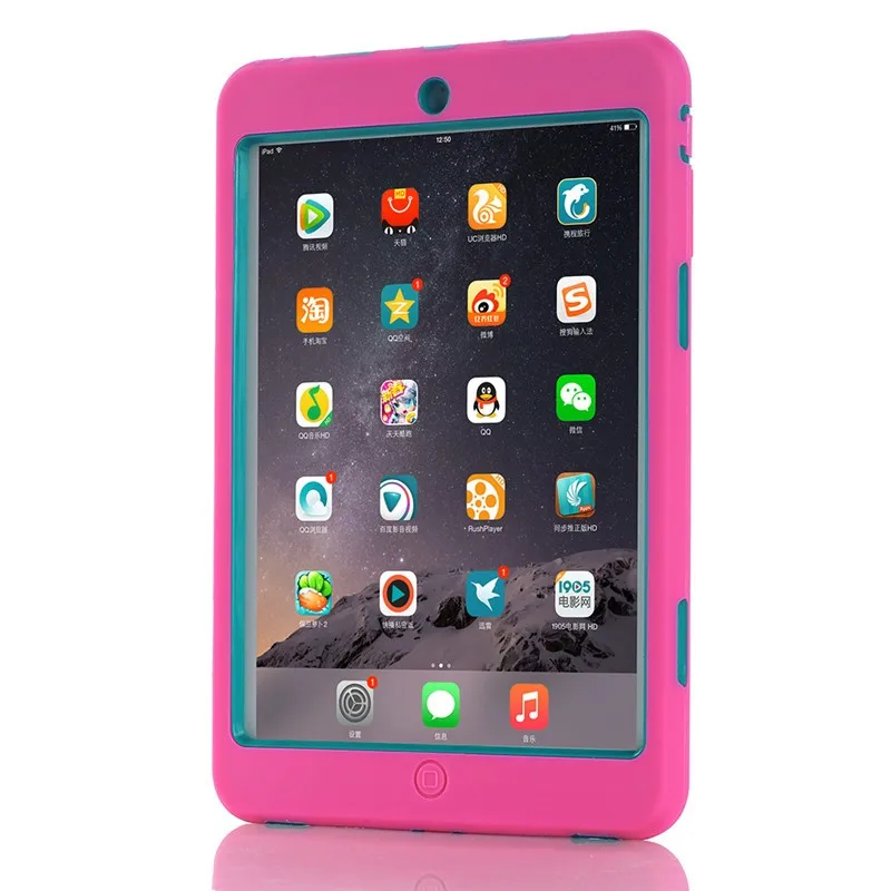 Eco-friendly Baby Safe Case For Apple IPad Mini Case Kids Shockproof TPU PC Tablet Case For IPad Mini 2 Mini 3 Mini 1 Cover (7)