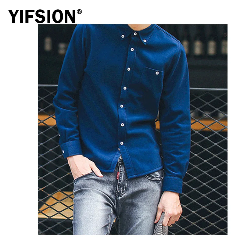 

Spring/Autumn Men Shirt High Quality Corduroy Long Sleeve Solid Comfort Soft Casual Brand Clothes Man Shirt Camisa Plus Size 5XL