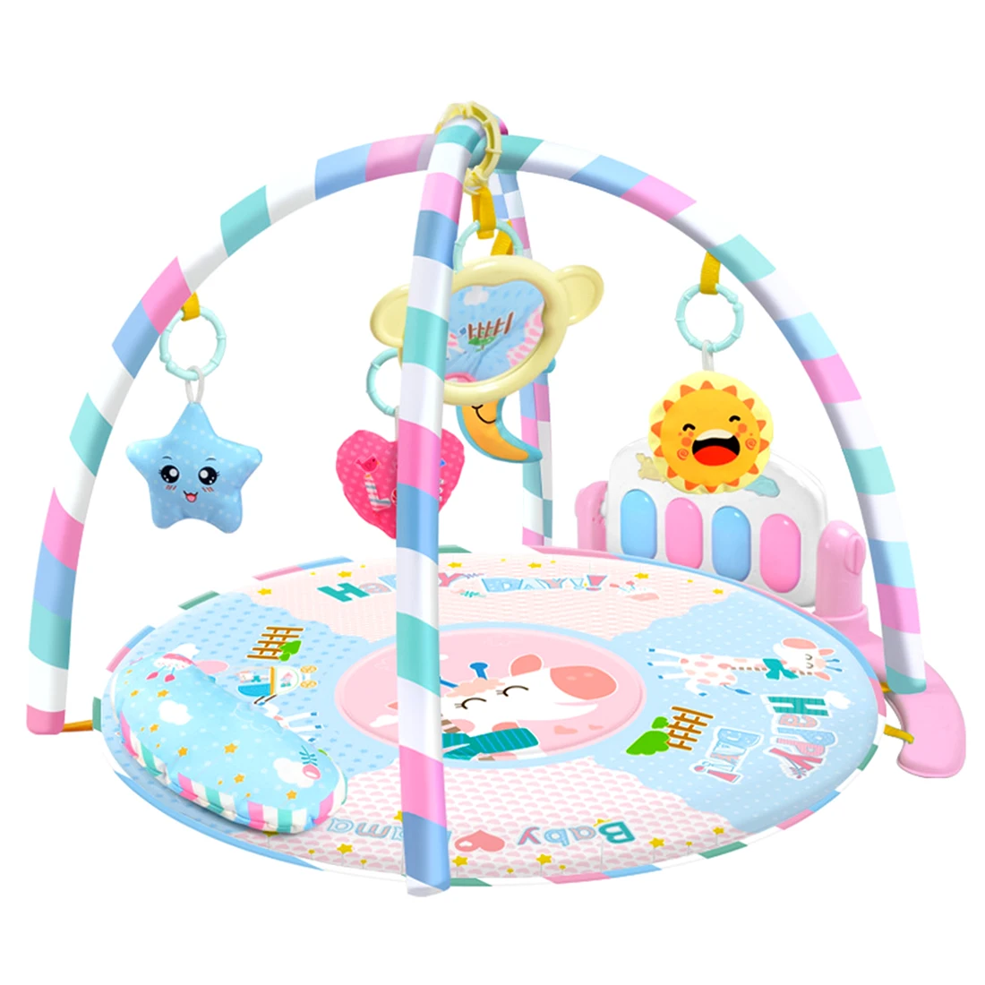 

Rowsfire RC Play Mat Activity Fitness Rug Musical Piano Game Toys with Light for Baby Infant Playing
