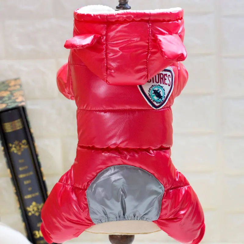 

New Winter Dog Down Jacket Thicken Fleece Cotton Dog Clothes Pet Jumpsuit With Cotton Puppy Warm Product Roupa De Cachorro
