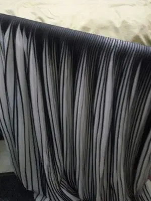 Шифоновая ткань JaneYU 2019 маленькие или большие складки черно белые Новое