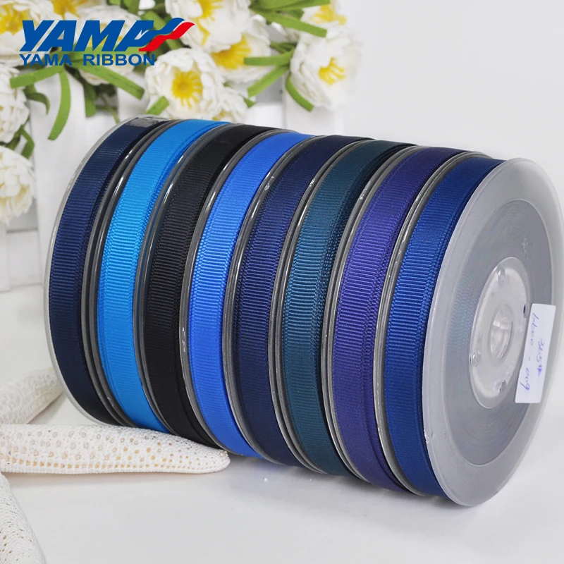 YAMA 1/8 дюймов 3 мм 350 ярдов/лот сине-фиолетовая серия оптовая продажа атласная лента