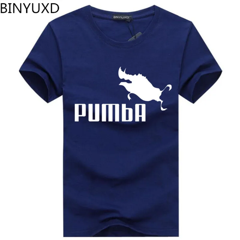 BINYUXD Новинка 2018 летняя мужская футболка модная брендовая хлопковая Футболка с