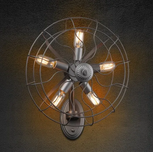 Creative Electric Fan Edison Wall Sconce Loft Style Creative Electric Fan Edison Wall Sconce Loft Style Vintage Light For Home Antique Lamp Indoor Lighting In Lamps From Lights