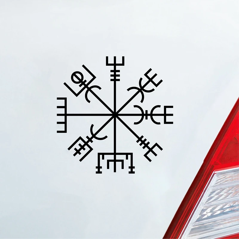 Скандинавская мифология Vegvisir Виниловая наклейка для автомобиля викингов