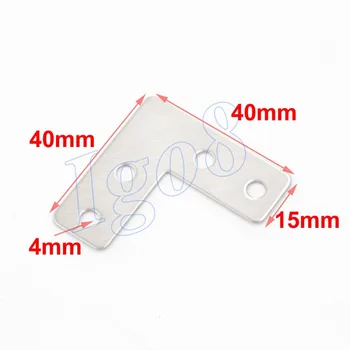 

40mm x 40mm x 15mm 20PCS L Shape Angle Bracket