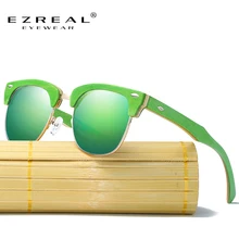 EZREAL New Half Wooden Polarized Sunglasses Men Women Brand Designer Glasses Mirror Sun Glasses Fashion Gafas Oculos De Sol EZREAL New Half Wooden Polarized Sunglasses Men Women Brand Designer Glasses Mirror Sun Glasses Fashion Gafas Oculos De Sol
