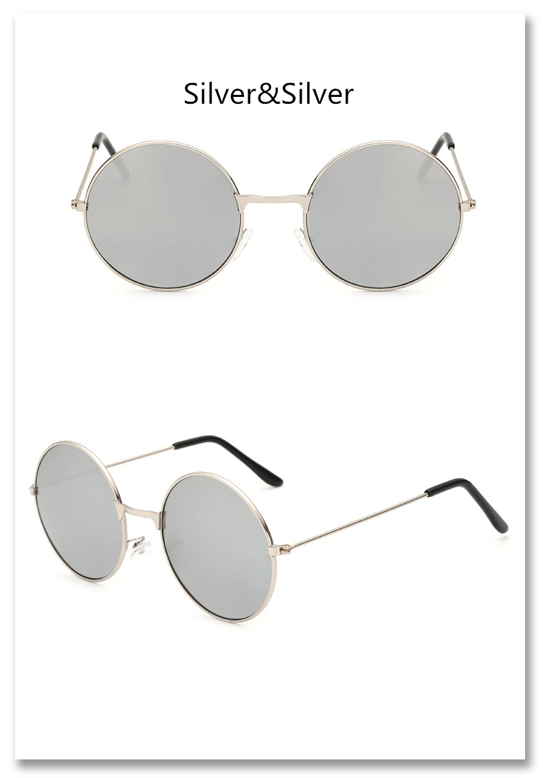 Vintage Round Sunglasses Women Men's Brand Designer Sun Glasses Ladies Spectacles Oculos de Sol Feminoculos_voghion.com
