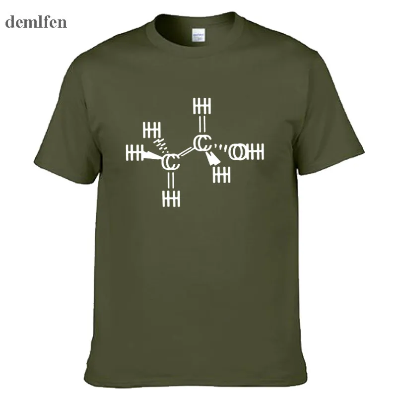 Chemistry Reaction T Shirt Men Cotton Short Sleeve Printed Brand Funny O-neck Tops Tees | Мужская одежда