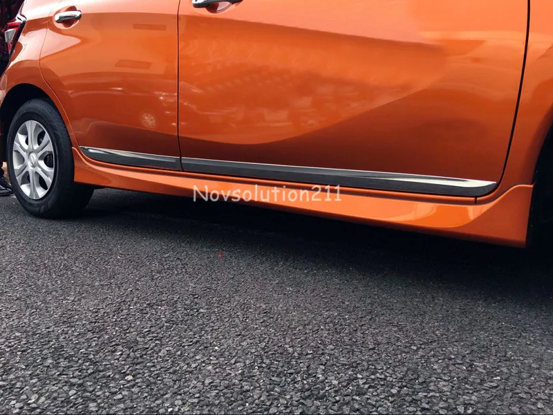 Автомобильные аксессуары, Внешняя Автомобильная боковая дверь, боковая формовочная крышка, декоративная хромированная Накладка для Nissan note e power, автомобильный стиль