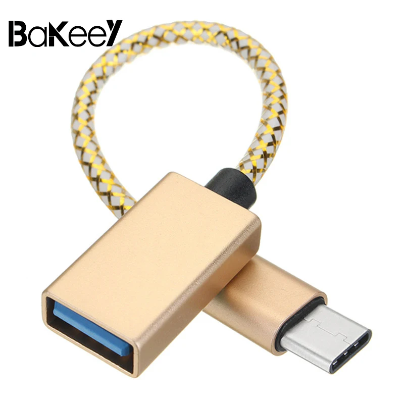 Bakeey Type C к USB3.0 OTG адаптер кабель для передачи данных 16 см мобильного телефона