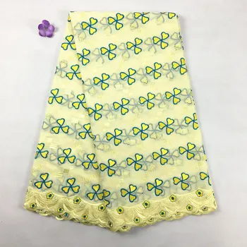 

Nigeria Lace Fabric 2019 Latest Design Swiss Voile Laces 1002 High Quality Embroidery Dry Lace Fabric For Party Dress