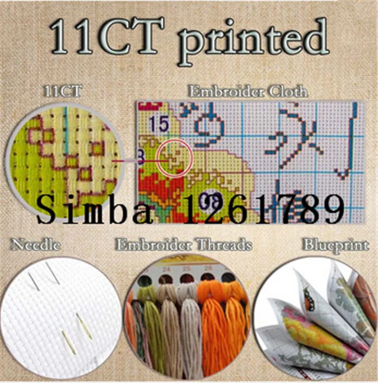 Рукоделие, сделай сам DMC 14CT 11CT печатная Вышивка крестиком, наборы для вышивания наборы ленивый кот белый холст счетный крест-сшивание