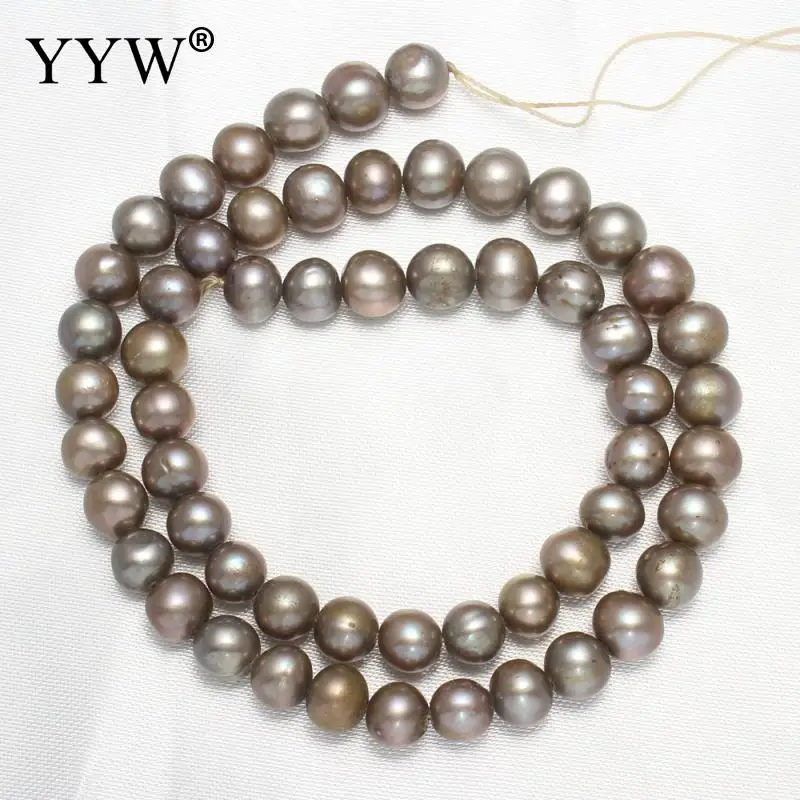 Круглые бусины YYW класса АА 7 8 мм 100% Бусы из натурального пресноводного жемчуга