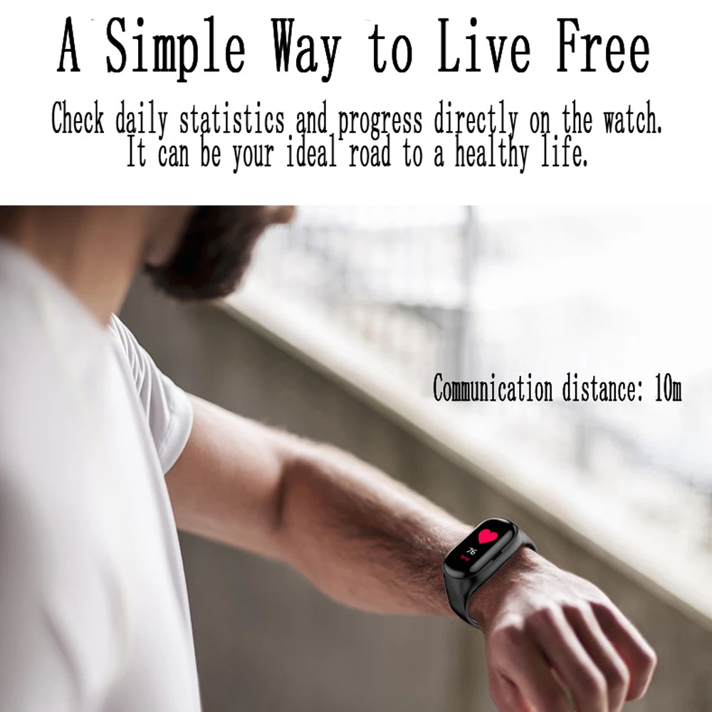 Смарт часы Timethinker SH30 Bluetooth наушники гарнитура фитнес трекер беспроводные