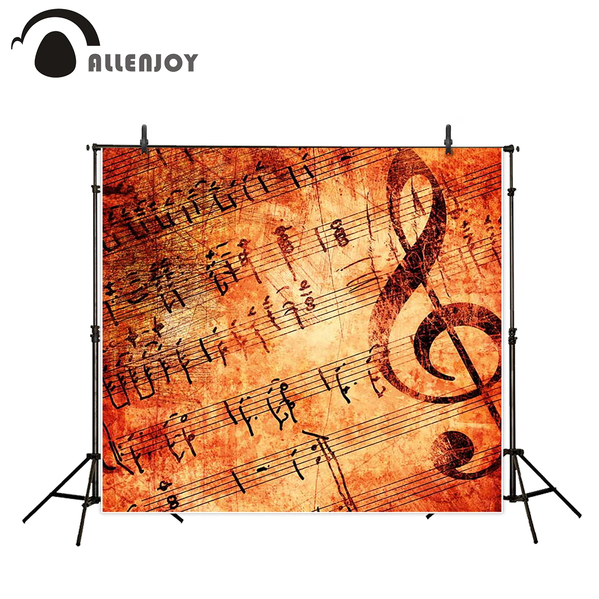 

Allenjoy photography backdrop retro footsteps music photo backgrounds fantasy props for newborn computer printing