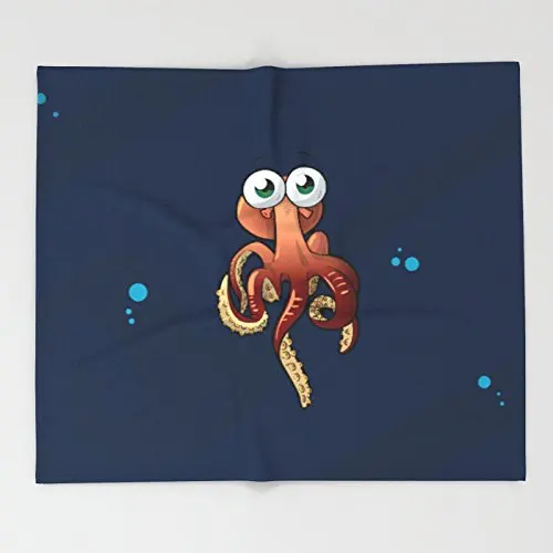 

Blanket Custom Octopus Throw Blankets 88" x 104" Blanket Fleece Blanket Sofa/Bed/Plane Travel Plaids Bedding Towel