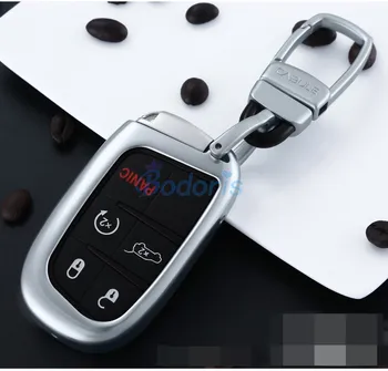 

Accessories For Dodge Journey JUCV Fiat Freemont 2013 2014 2015 2016 2017 2018 Titanium Alloy Key Chains Case Ring Cover