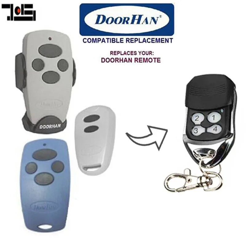 

For DOORHAN Replacement Rolling Code Remote Control Transmitter Gate Key Fob with battery