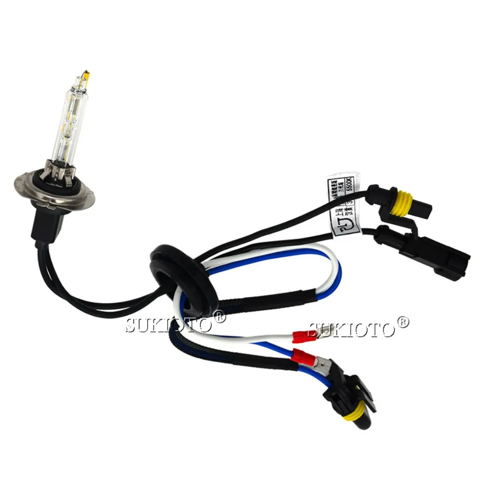 SUKIOTO 2PCS xenon D1S D2S D2H H7 H11 H1 HB3 D3S Heartray Born for Lens Bulb Super Fast Bright 35W xenon hid lights car Headlamp (10)