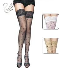 BEILEISI женское соблазнительное кружевное платье-топ, однотонное, в горошек, выше колена, нейлоновые чулки, Чулки для девочек, чулочно-носочные изделия для сексуального белья