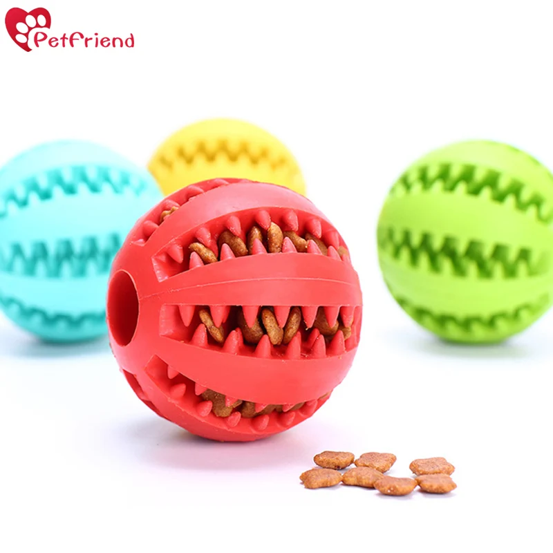 Soft Rubber Toy Ball for Dog IQ Training Chewing Playing Dog Chew Toys Durable Non Toxic Strong