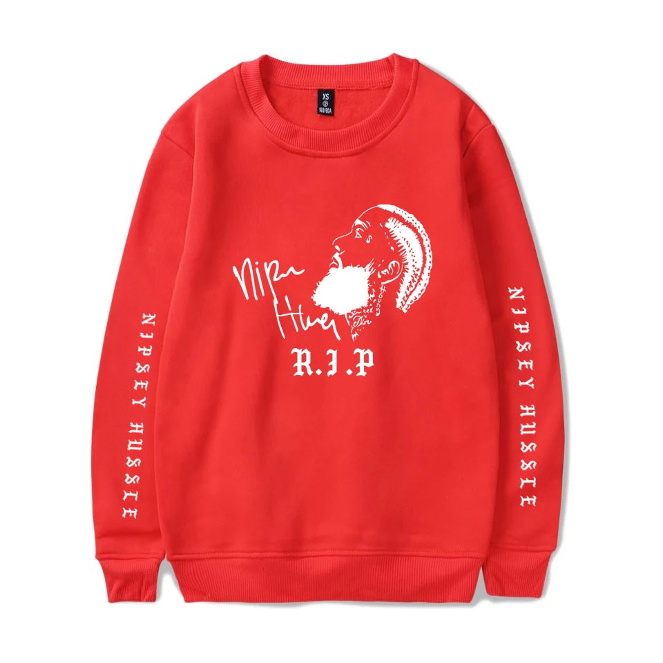 

New American rapper Nipsey Hussle print Men Sweatshirt Nipsey Hussle Rap Fans Hoodie Sweatshirt Women Hip Hop Streetwear Clothes