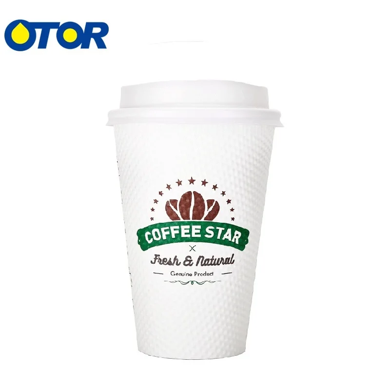 

10pcs 8oz 12oz Paper Cup Coffee Disposable Corrugated Tea Milk Paper Cups With Lids For Birthday Wedding Party Hot Drink Cups