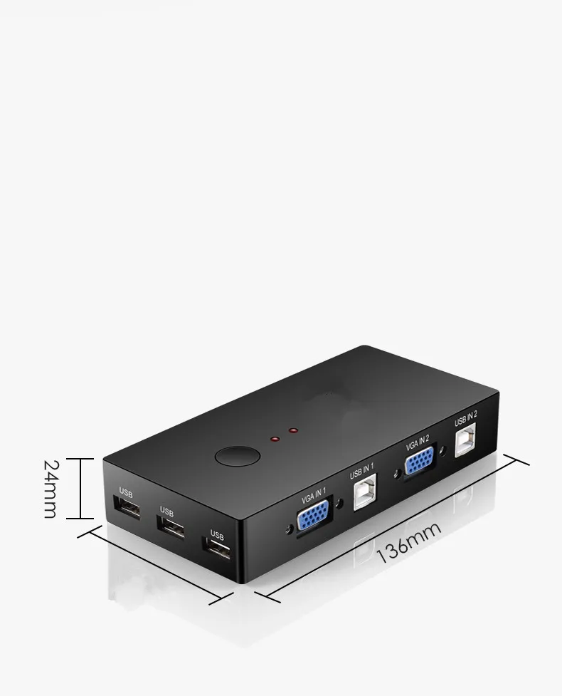 KVM коммутатор 3 порта VGA сплиттер 1920*1440 и 3-портовый usb-переключатель для принтера клавиатура мышь монитор обмен переходник