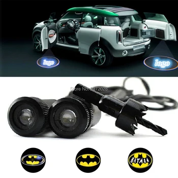 

2 x Car LED Laser Logo Lights Batman Series Door Welcome Ghost Shadow Projector Door Courtesy Lights