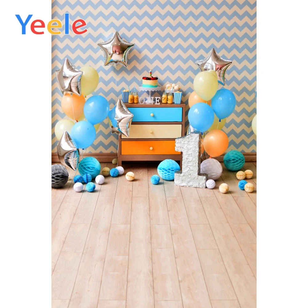 

Yeele 1st Birthday Party Celebration Baby Scene Personalized Photography Background Vinyl Photographic Backdrop For Photo Studio