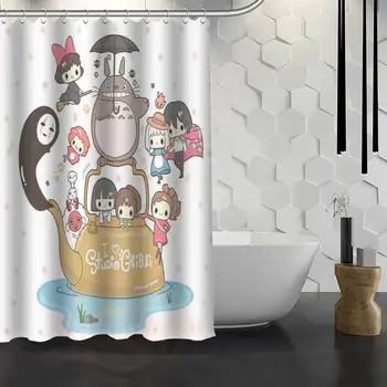 

New Spirited Away Custom Shower Curtain Waterproof Fabric Bath Curtain for Bathroom WJY1.17