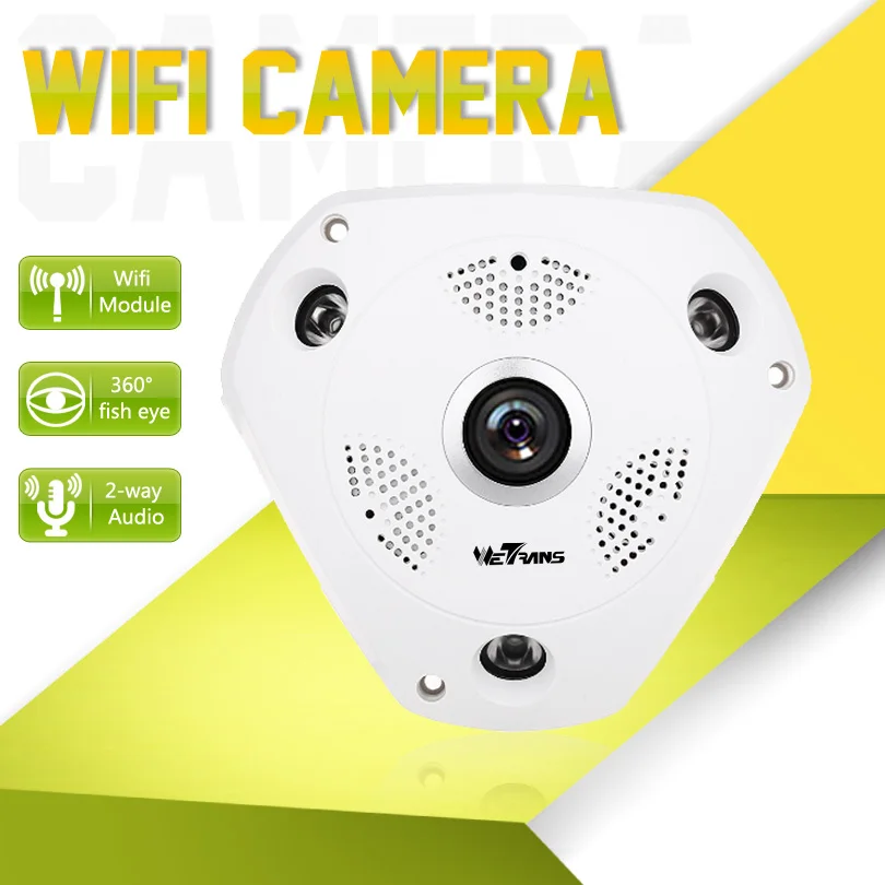 

VR Wifi Camera Panoramic 960P 15m Night Vision P2P Smartphone View 128G Micro SD Card Wireless IP Camera HD Security Wifi Camera