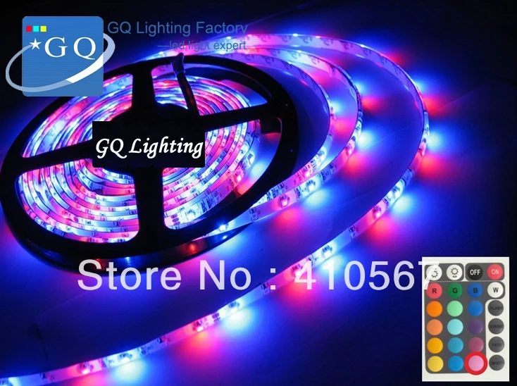 DHL Fedex 12В 3528 SMD Светодиодная лента RGB Водонепроницаемая 60leds/метр мечта цветная |