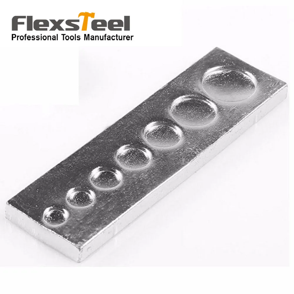 

Universal Steel Leather Craft Setter Base Leathercraft Snap Fasteners Rivet Button Die Base Punch Tool