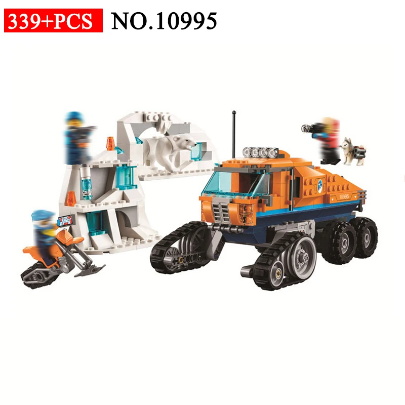 

BELA 10995 339pcs City Arctic Scout Truck Set Bela Building Blocks Compatible Withe 60194 Brick Toys For Children